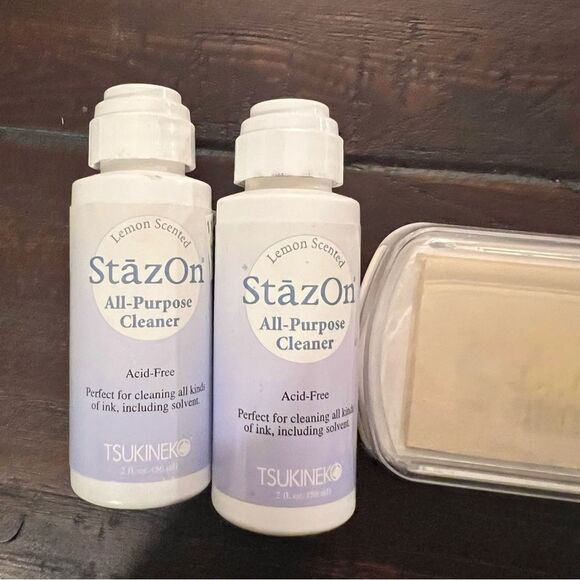 Bundle of Stampin’Up Refill Inks Chalk Ink Pad & StazOn Cleaners NWOT - Picture 4 of 4